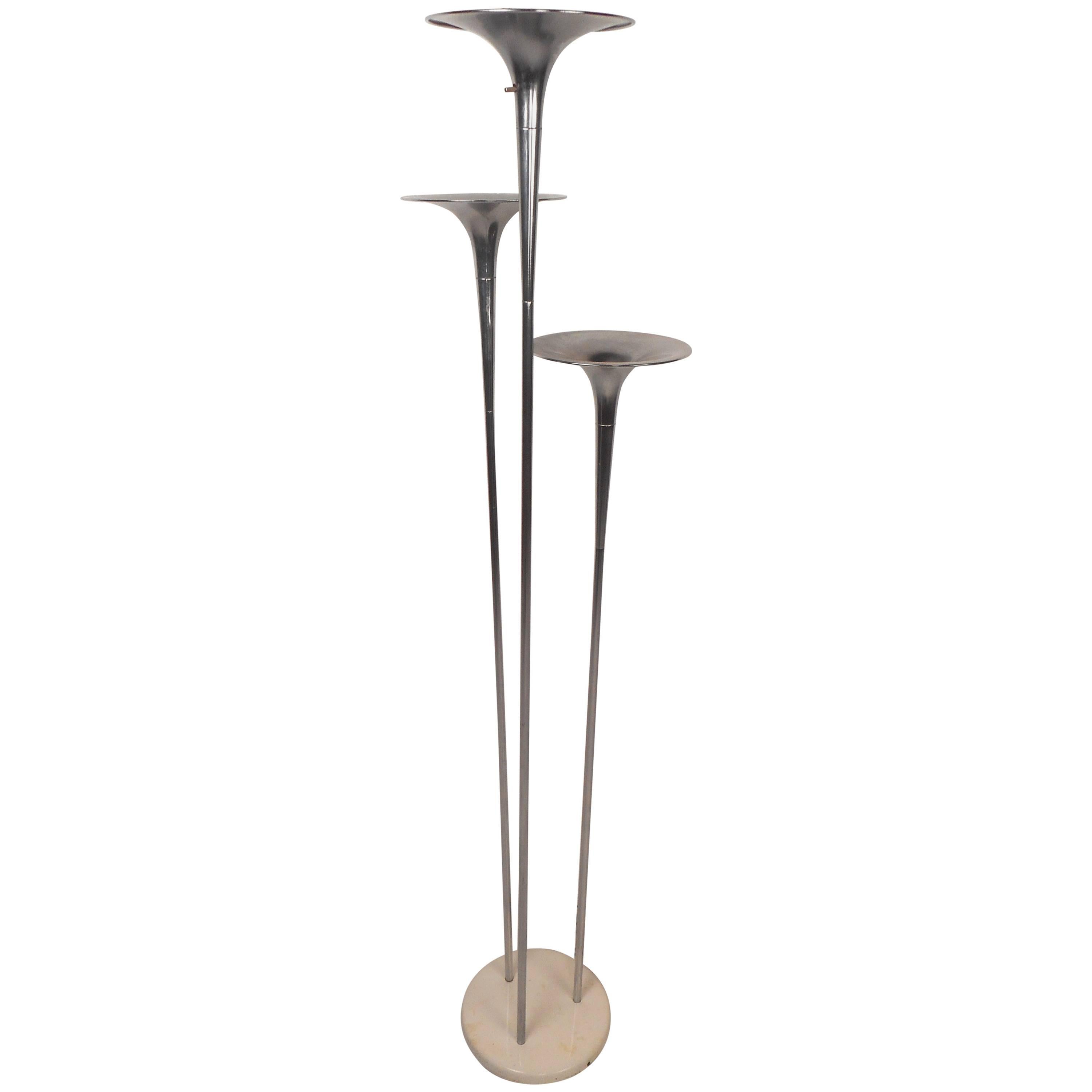 Triple Trumpet Floor Lamp by Goffredo Reggiani For Sale