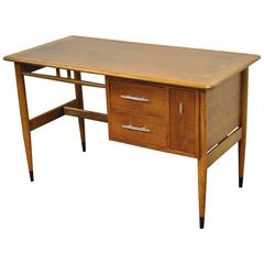 Lane Altavista Acclaim Writing Desk Walnut Dovetail Top Mid-Century Modern