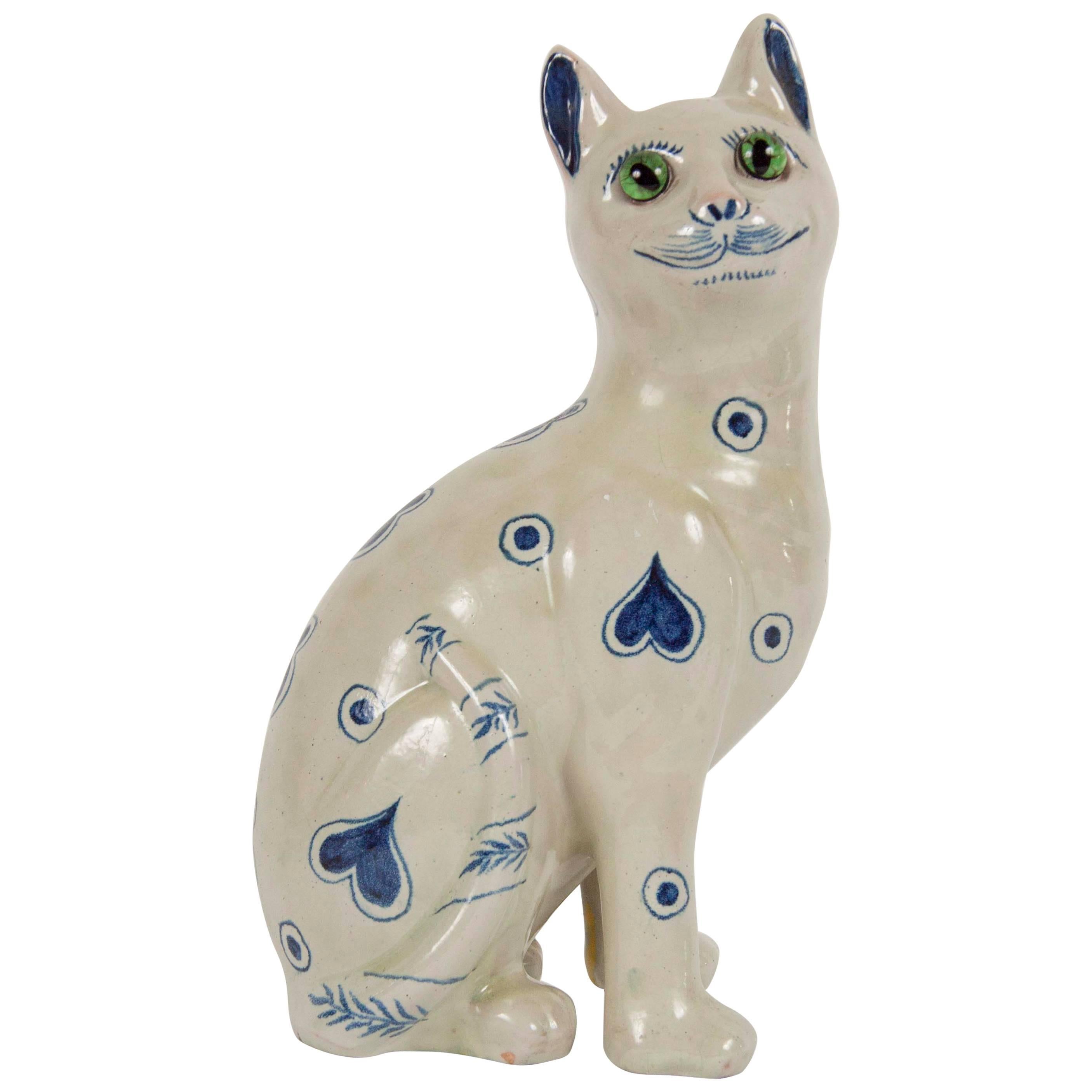 Ceramic Cat by Emile Galle