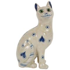 Ceramic Cat by Emile Galle