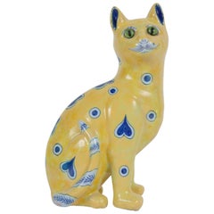 Emile Galle Ceramic Cat