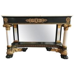 Antique Exceptional American Classical Console Table, New York, circa 1815