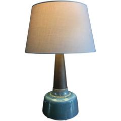 Mid-Century Stoneware Table Lamp Designed by Einar Johansen for Søholm, Denmark