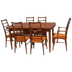 6 Vintage Mid-Century 1960s Niels Kofoed Lis Chairs