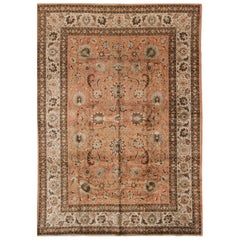 Schöner schöner Vintage-Tabriz-Teppich