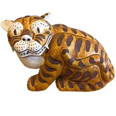 Vintage 1960s Gump's San Francisco Ceramic Tiger 2