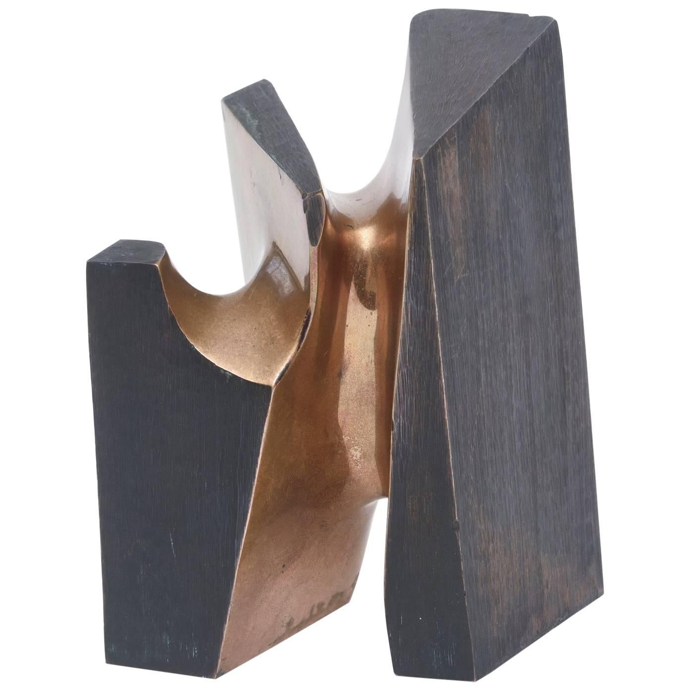 Lorenzo Frechila Del Rey Architectural Limited Edition Abstract Bronze Sculpture