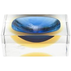 Italian Murano Sommerso Flavio Poli Glass Bowl/ Vide Poche /SATURDAY SALE 4