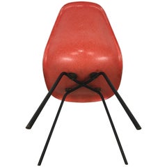 Mid-Century First Year Production Charles Eames Fiberglass Side Chair X-Base