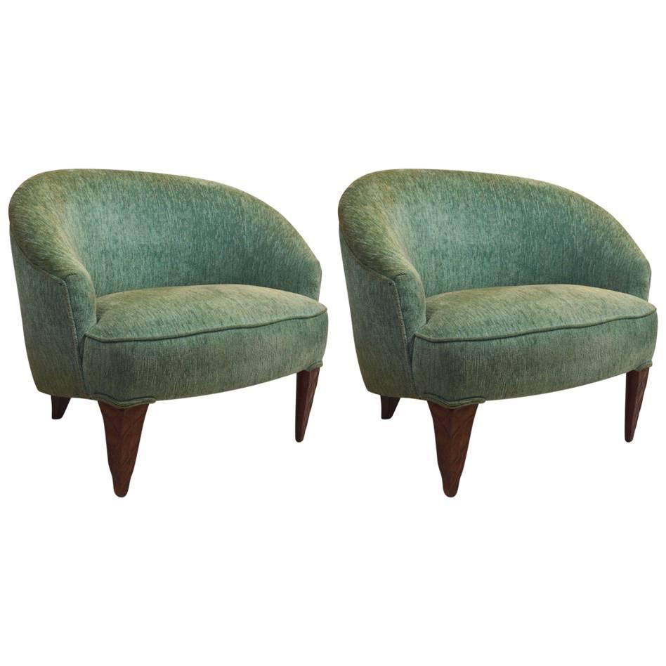 Fine Pair of Wormley for Dunbar Janus Chairs