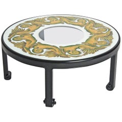 Églomisé Mirrored Top Coffee Table