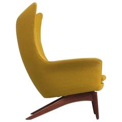 Danish Wingback Chair in Teak by H.W. Klein for Jørgensens Møbelfabrik