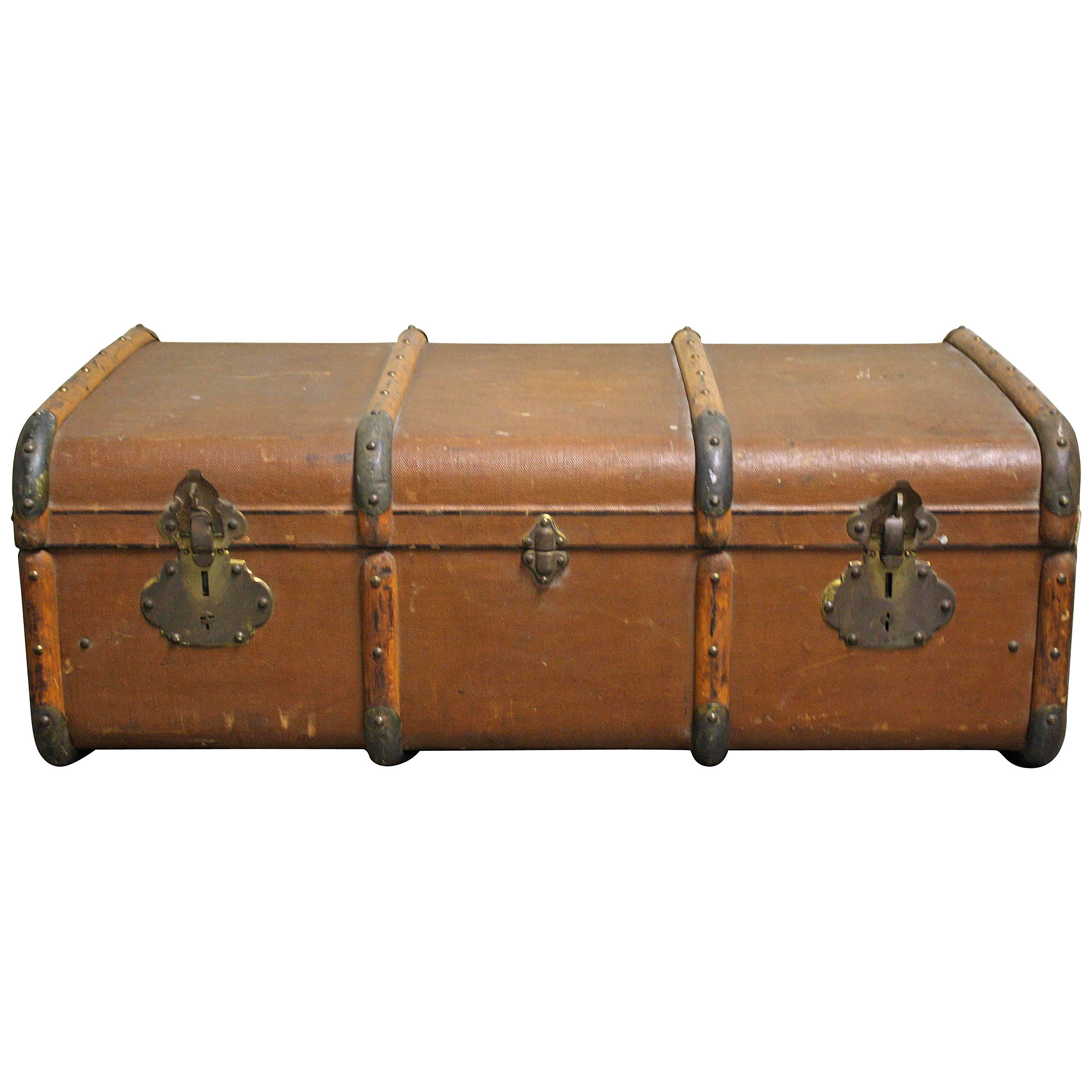 Antique Suitcase or Travel Trunk, 1930s