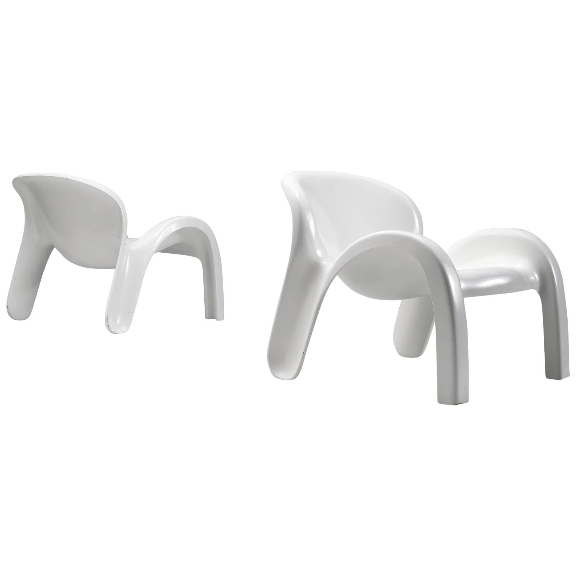 Peter Ghyczy Lounge Chairs in Fiberglass
