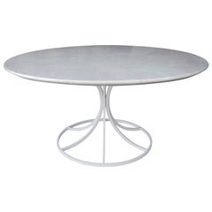 Rare Erwine and Estelle Laverne "Lotus" Modern Marble Coffee Table, 1958