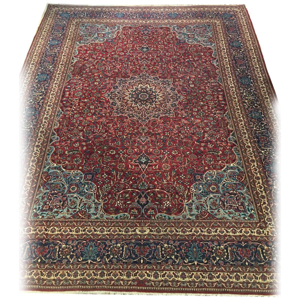 Imperial workshop of Shah
Persian.
Kork wool.

Qurk / kork wool: Qurk wool is taken from the neck, belly and underarms of the sheep. This is often considered the most choice of wool to come from the sheep, as it is very fine, thin and long stapled.