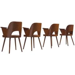 Oswald Haerdtl Set of Four Armchairs for Thonet 6