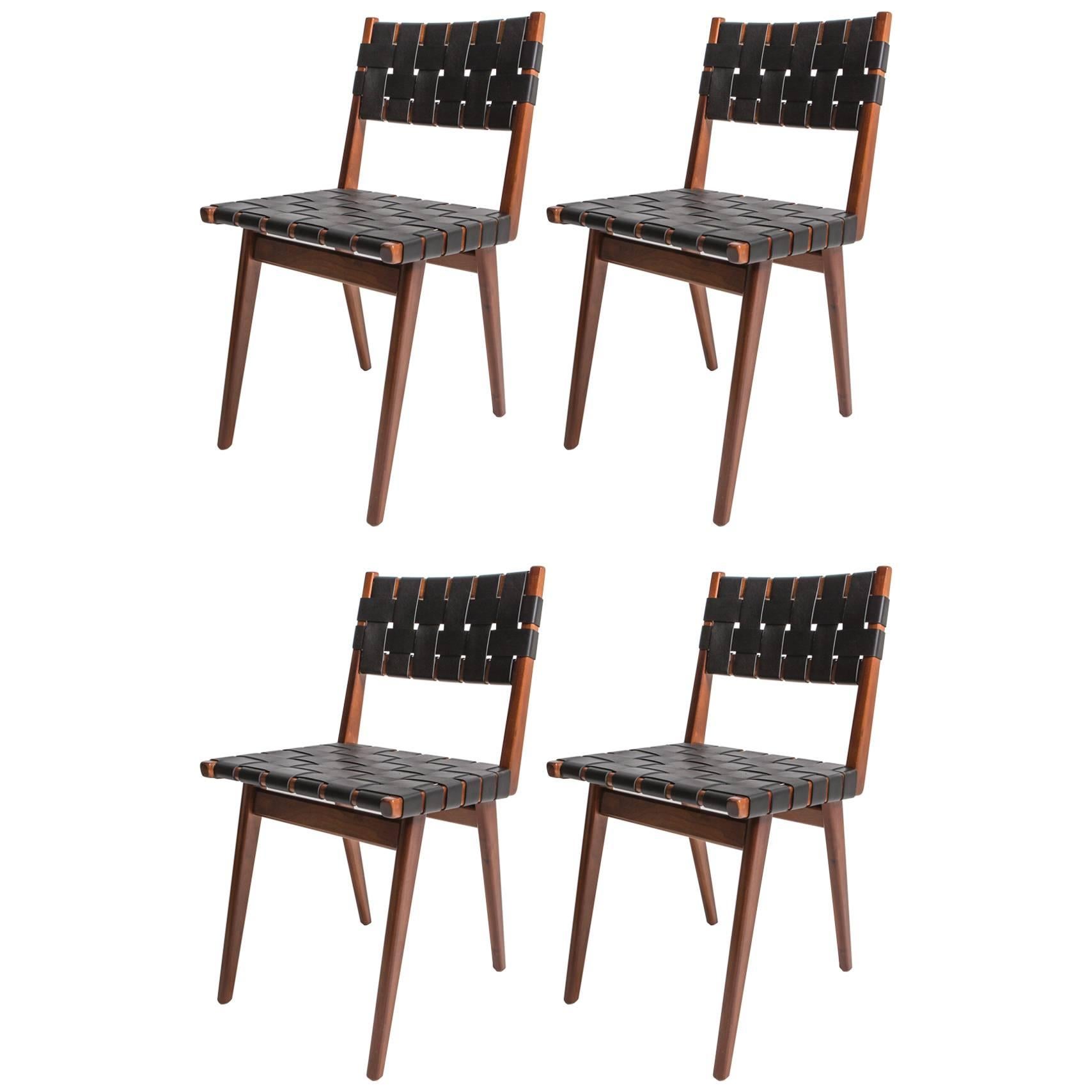Set of Four Fully Restored Armless Dining Chairs by Mel Smilow