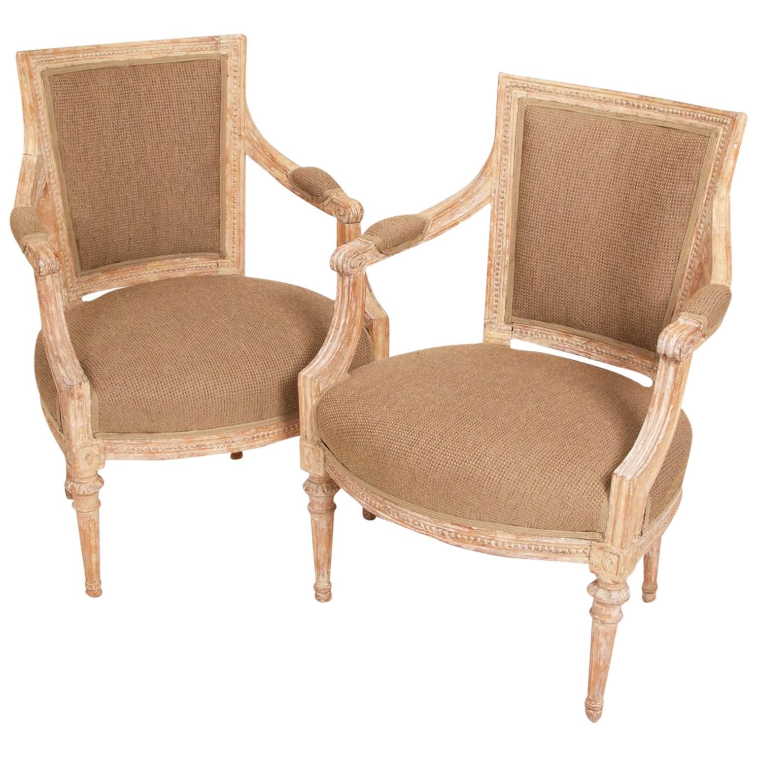 A Pair of Armchairs, Gustavian, Sweden, circa 1790 For Sale