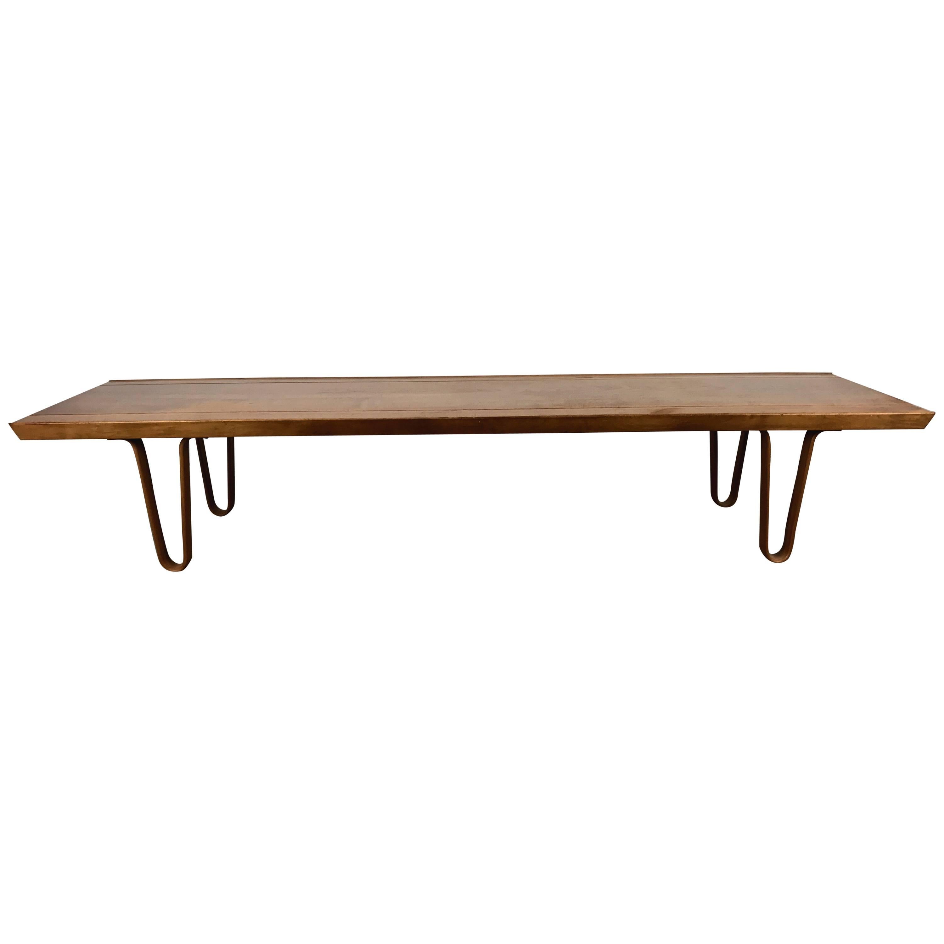 Classic Modernist Long John Table or Bench by Edward Wormley for Dunbar
