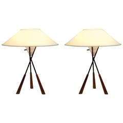 Pair of Table Lamps by Gerald Thurston for Lightolier