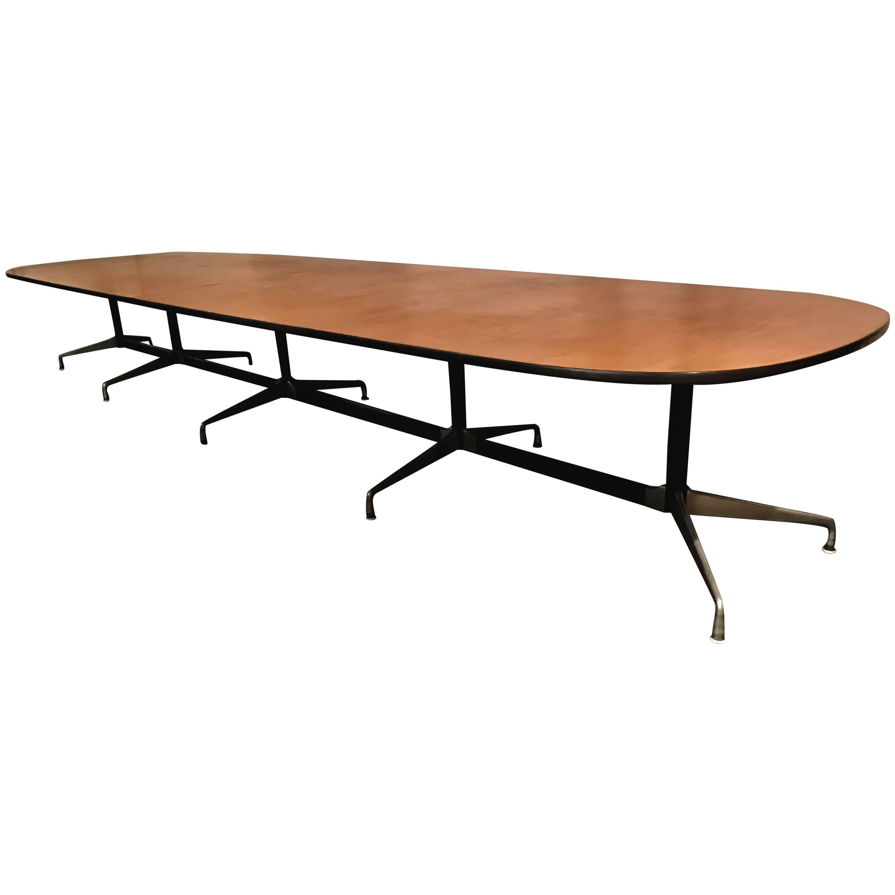 Classic Charles and Eames Aluminium Group Conference Table, Herman Miller