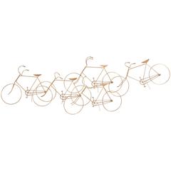1978 Century Jere Brass Bicycle Wall Sculpture