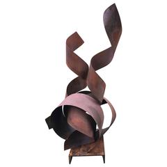 "Spring" Steel Sculpture with Rust Patina by Irwin Labin