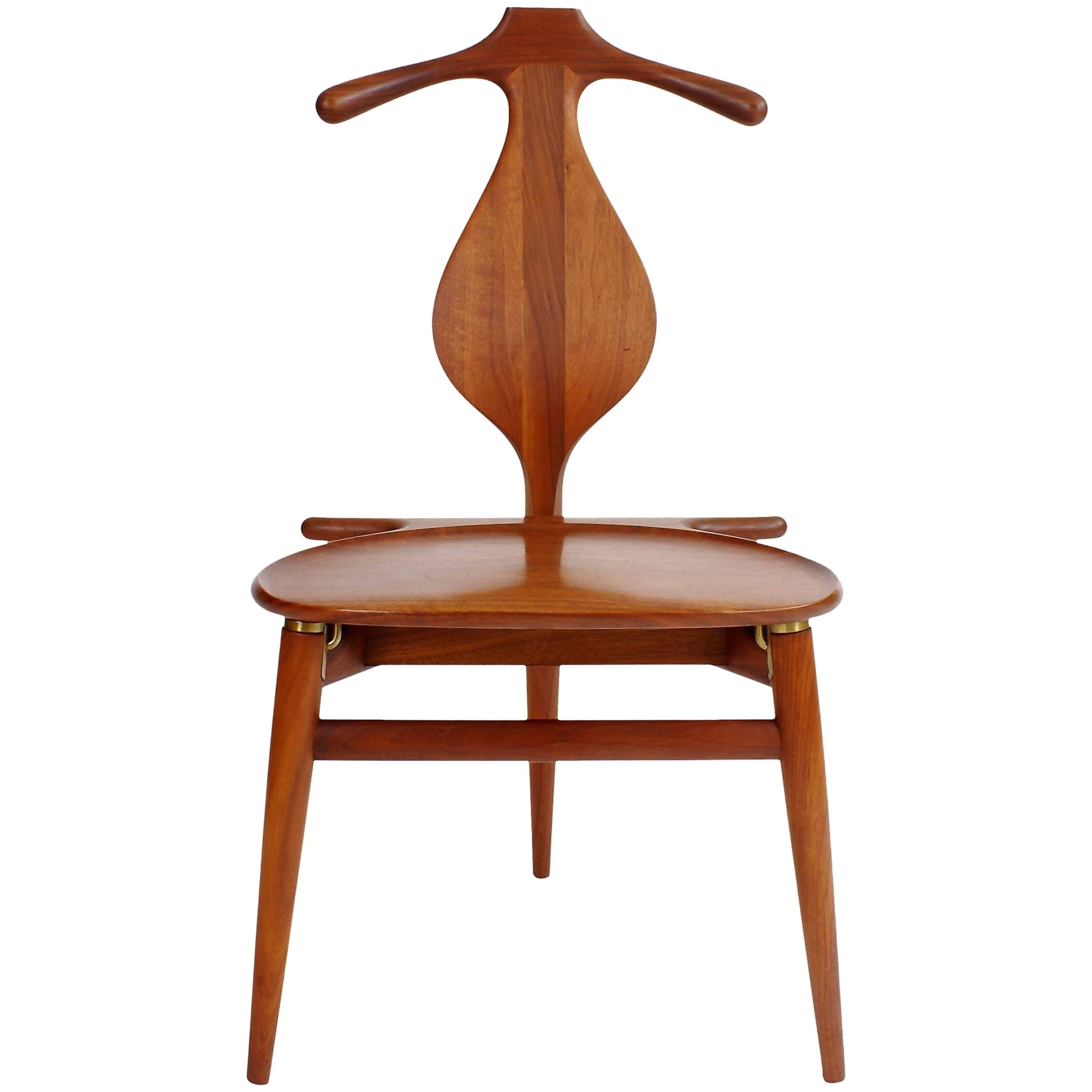 Hans Wegner 'Valet Chair' in Teak for Johannes Hansen, 1950s For Sale
