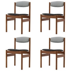 Set of Four Danish Oak Dining Chairs, 1960s