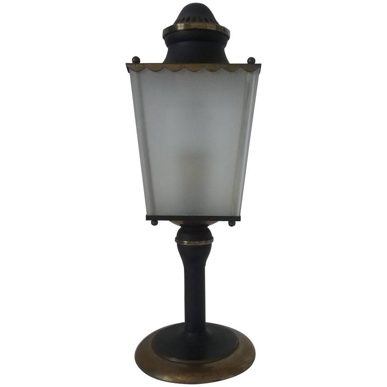 1950s French Table Lamp Parisian Old Street Light By Gerfaux Paris 1950s French Table Lamp Parisian Old Street Light By Gerfaux Paris For