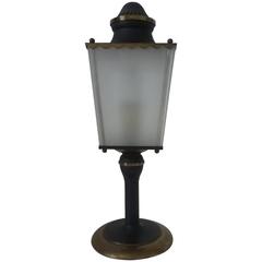 1950s, French Table Lamp, Parisian Old Street Light by Gerfaux, Paris 12