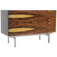Palisander Sideboard with Inox-Steel Base