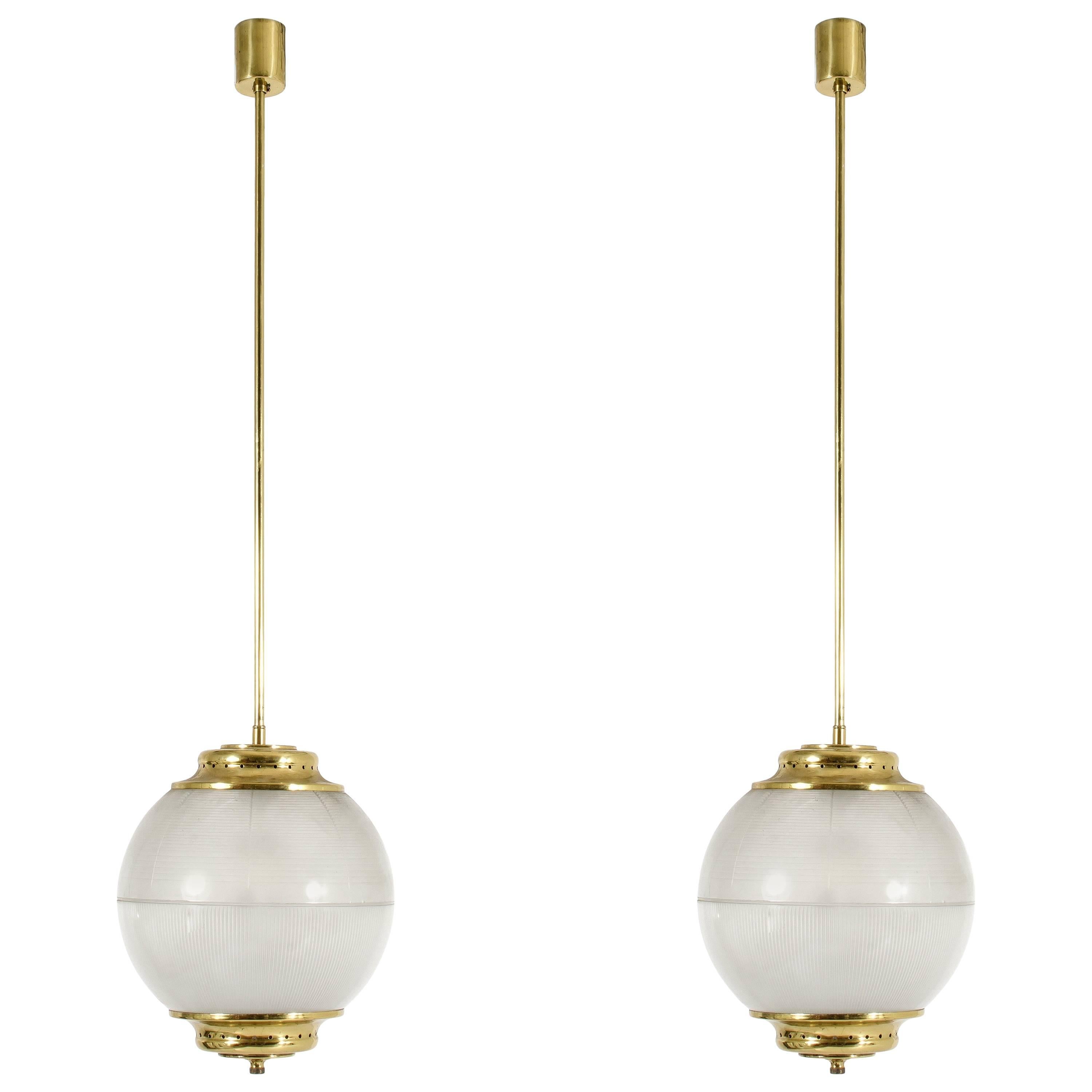 Pair of Sergio Mazza Style Chandeliers, 1950