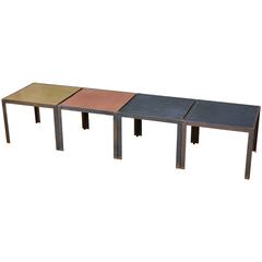Damier Modular Coffee Table or Set of Side Tables by Design Frères