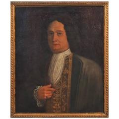 18th Century Oil on Canvas Portrait of a Gentleman