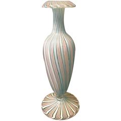 Vintage Venini Murano Ribbon Bud Vase