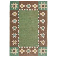 Swedish Flat-Weave Rug by Ingegerd Silow 3