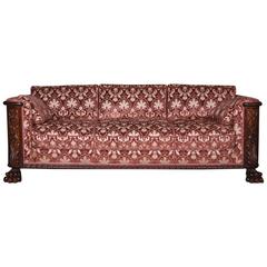 19th Century Historicism Oak Couch Sofa 6