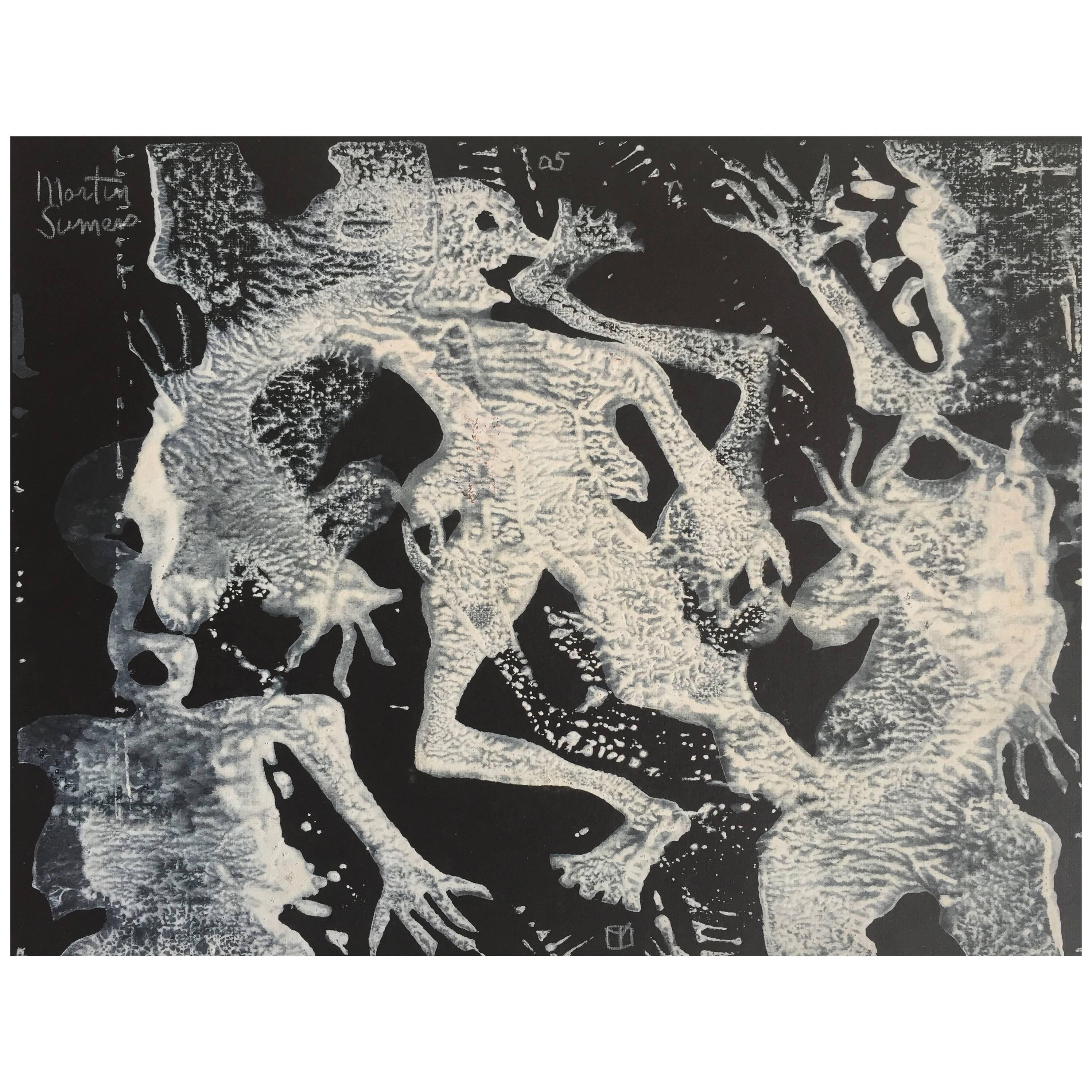 Woodcut Print by Martin Sumers For Sale