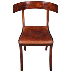 19th Century Empire Klismos Saber-Legs Chair