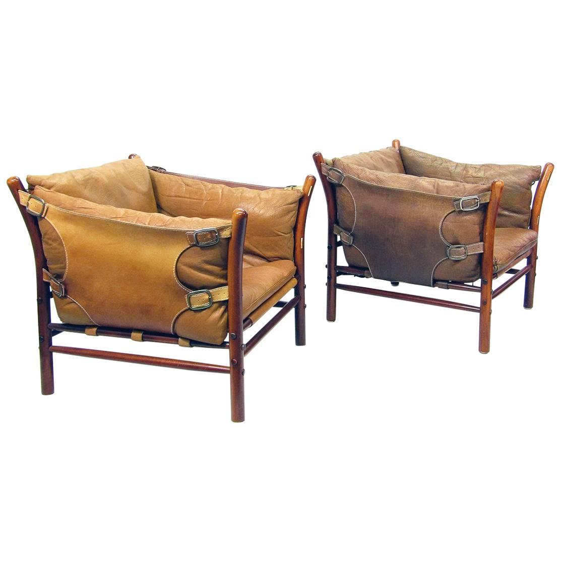 Two "Ilona" Lounge Chairs by Arne Norell