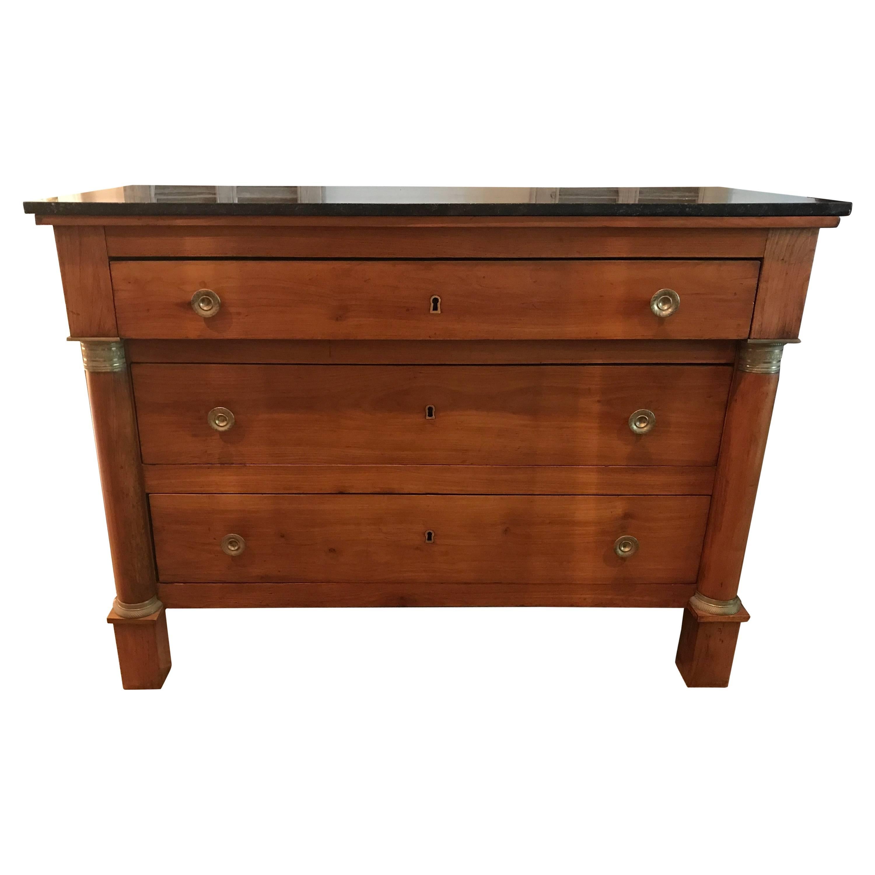 Empire Period Cherrywood Commode For Sale