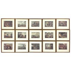 Set of 15 Early 19th Century Hand Colored Military Prints 12