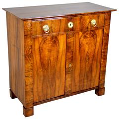 Biedermeier Nut Wood Trumeau Chest, Austria circa 1830 2