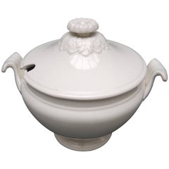 Early 19th Century White Ironstone Soup Tureen