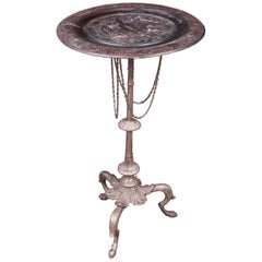 19th Century Pompey Metal Paw shaped feet Side Table