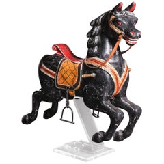 Early 20th Century Art Nouveau Carousel Swinging Horse