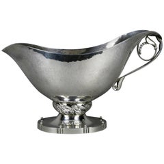 Georg Jensen Sterling Blossom Pattern Sauce Boat