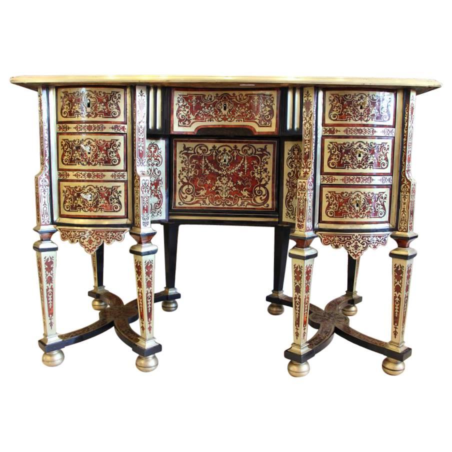 18th Century a Louis XIV Mazarin Desk with Boulle Marquetry, Paris, circa 1700 For Sale